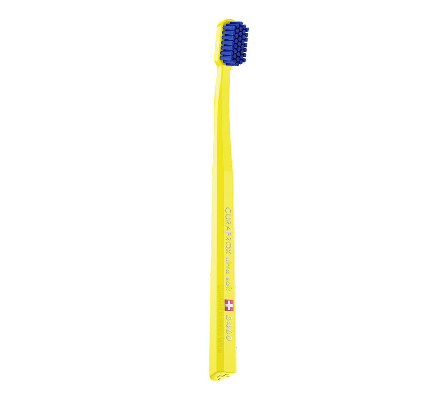Набор зубных щеток Curaprox CS 5460 Ultra Soft (2 шт.), (желтая и темно-синяя)