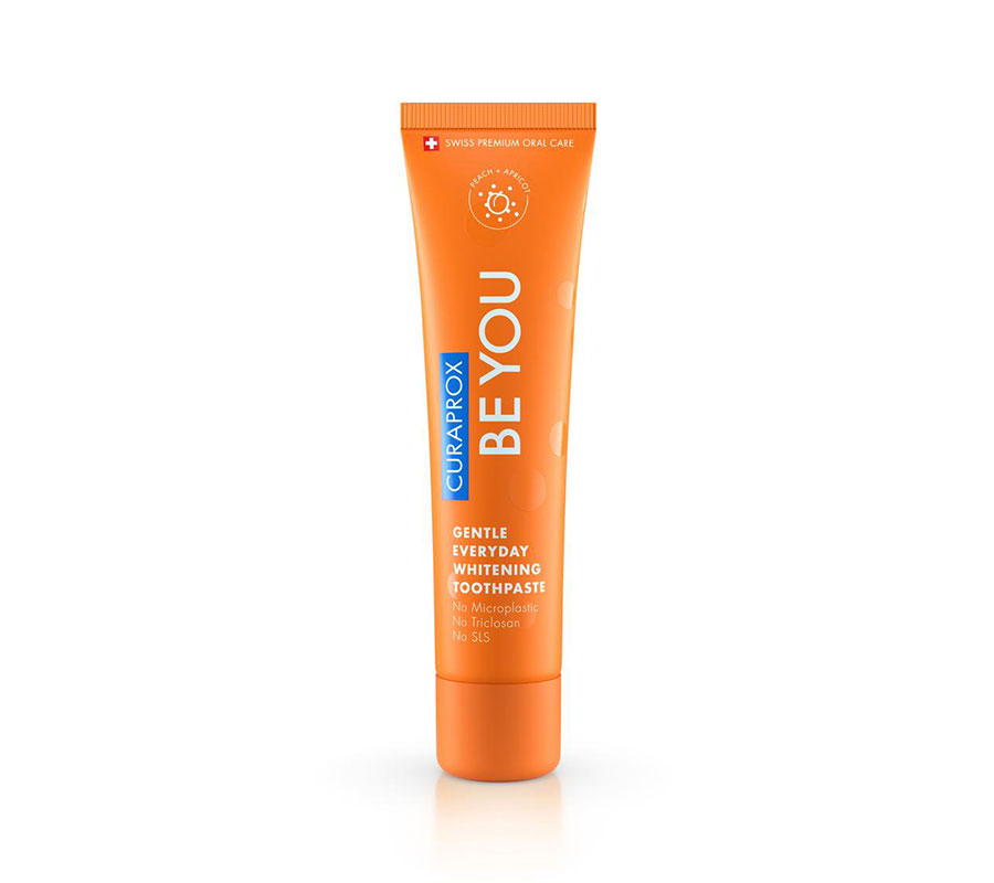Отбеливающая зубная паста Curaprox Be You со вкусом персика и абрикоса, 60 мл