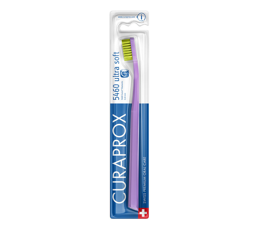 Набор зубных щеток Curaprox CS 5460 Ultra Soft (2 шт.), (сиреневая и оранжевая)