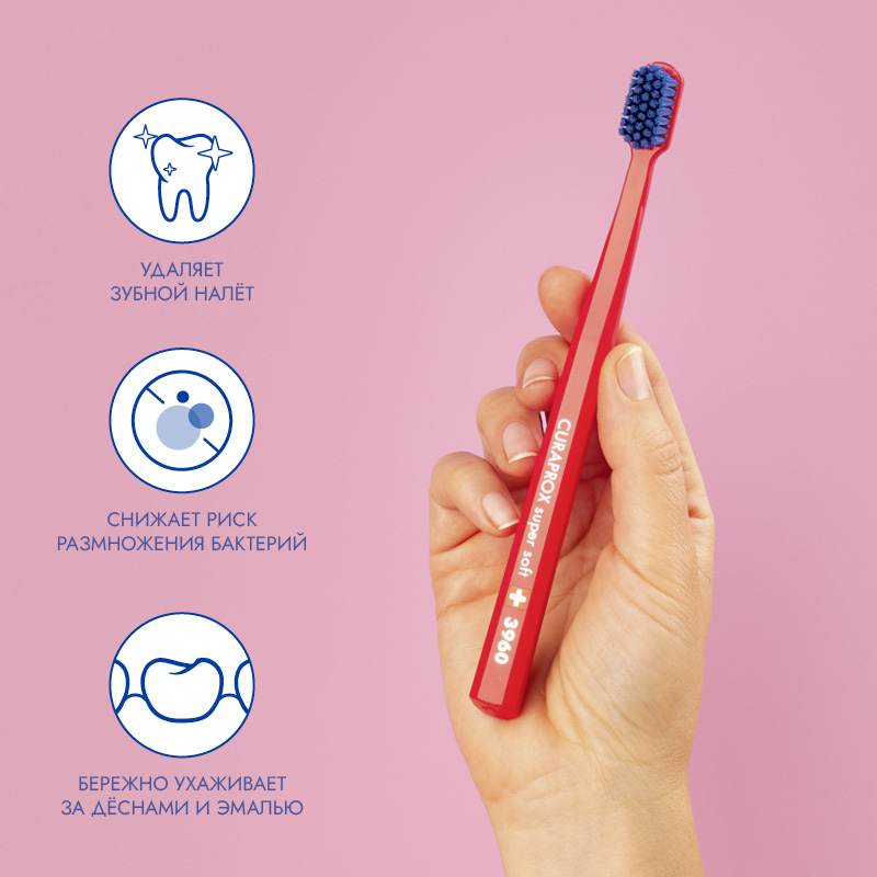 Зубная щетка Curaprox CS 3960 Super Soft (голубая)