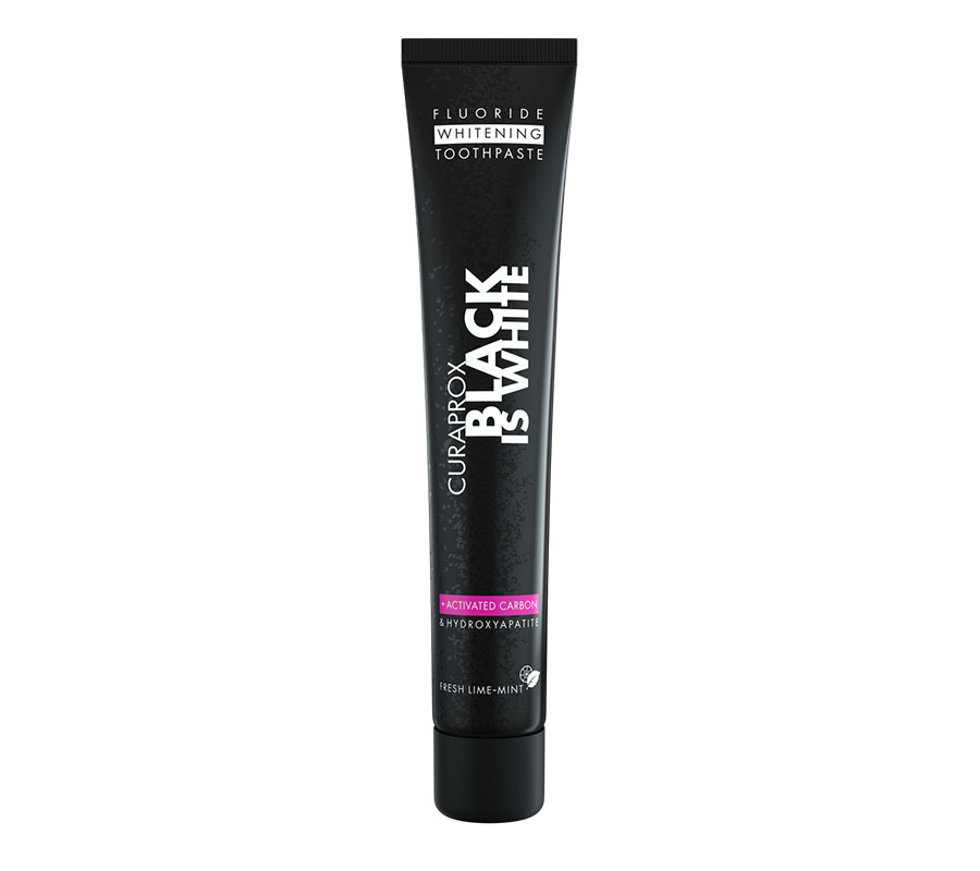 Зубная паста «Black Is White» 90 мл и зубная щетка серии "Black Is White" ультрамягкая (черная)