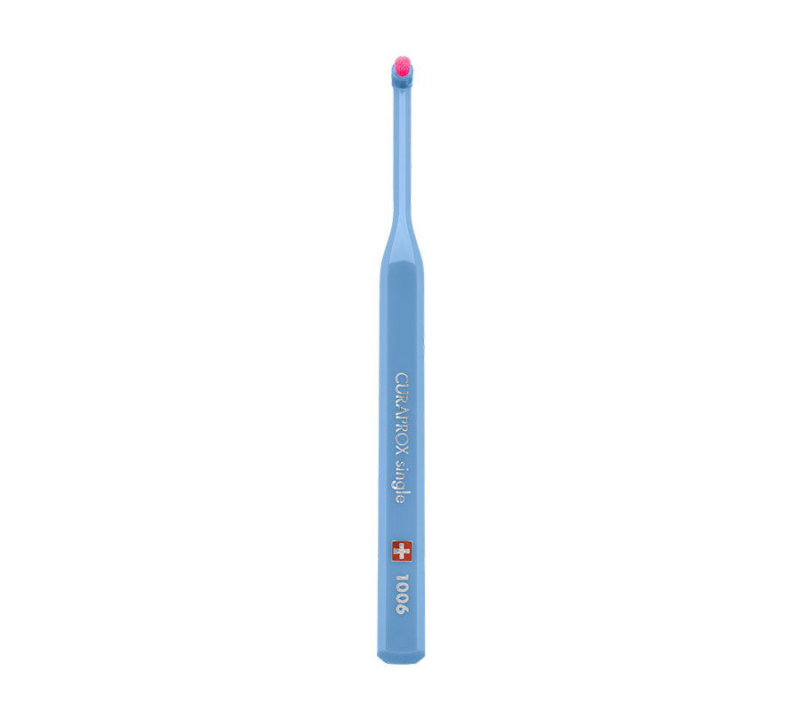 Набор монопучковых щеток Curaprox CS 1006 Single (2 шт.), (голубая и зеленая)
